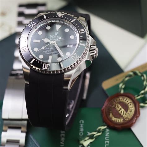 rolex dssd rubber strap|Deepsea/DSSD on Isofrane rubber strap .